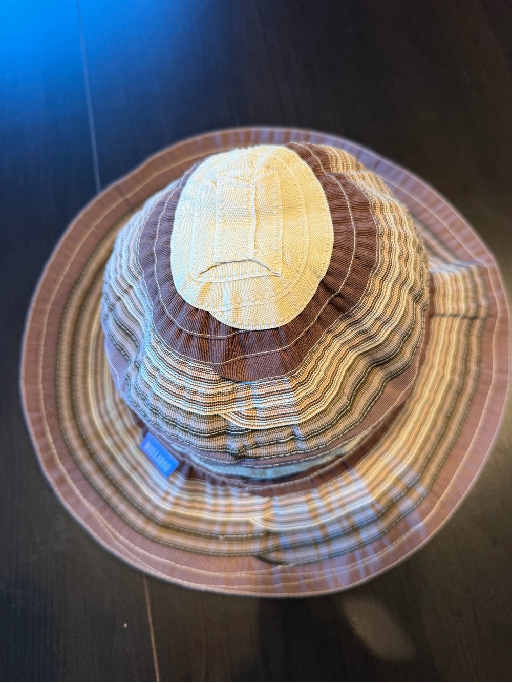 Wallaroo Hat Company Nantucket Striped Ribbon UPF Sun Hat Packable OS